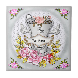 Roses RX Mortar Pestle Ceramic Tile