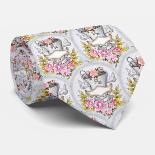 Roses RX Mortar Pestle doctor Neck Tie