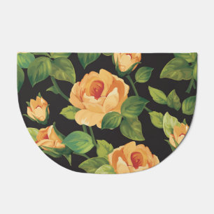 Roses, seamless floral pattern. doormat