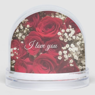 Roses Snow Globe