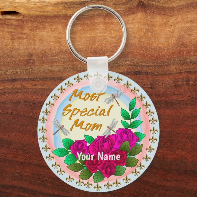 Roses Special Mom   keychain (Front)