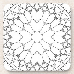 Roses Stained Glass Coaster