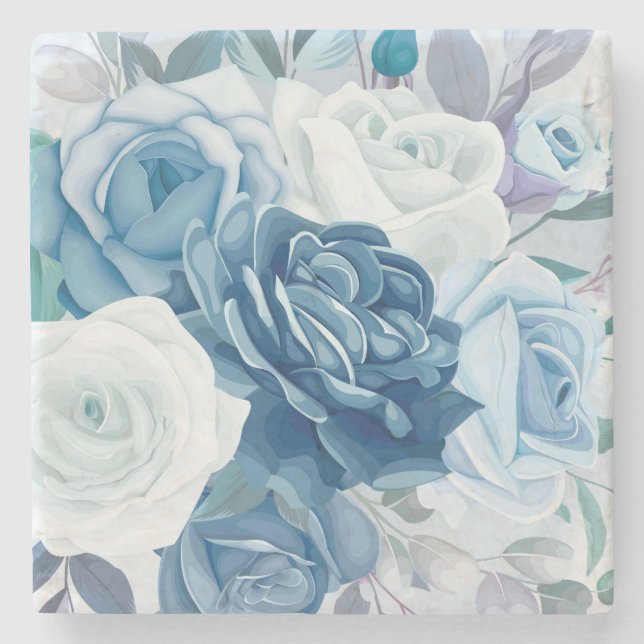 Roses Stone Coaster (Front)
