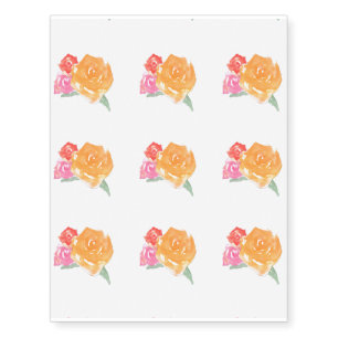 roses temporary tattoos