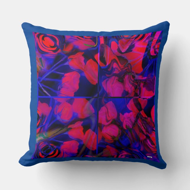 Roses Throw Pillow (Front)
