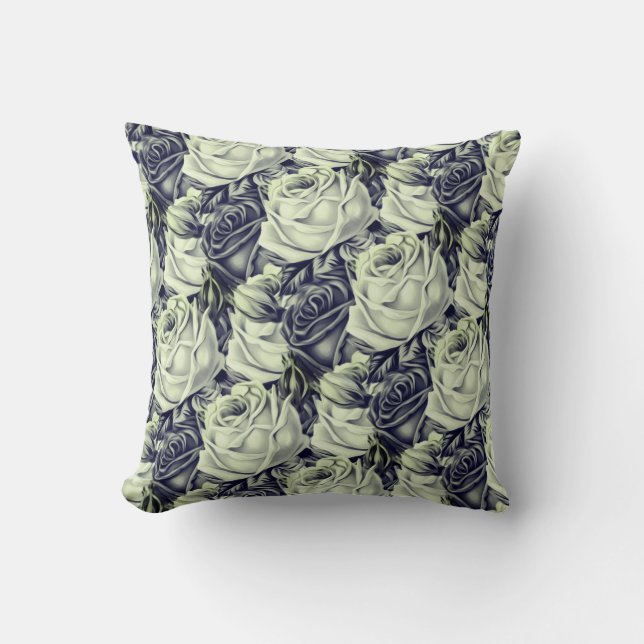 Roses Throw Pillow (Front)