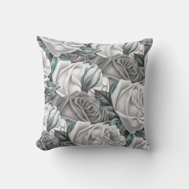 Roses  throw pillow (Front)