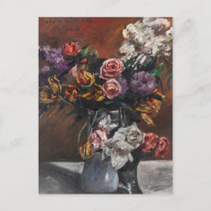 Roses, Tulips, and Lilacs   Lovis Corinth Postcard