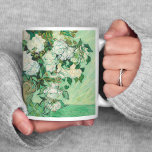 Roses | Vincent Van Gogh Coffee Mug<br><div class="desc">Roses (1890) by Dutch post-impressionist artist Vincent Van Gogh. Original work is an oil on canvas painting depicting a still life of white roses against a light green background. 

Use the design tools to add custom text or personalize the image.</div>