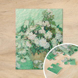 Roses   Vincent Van Gogh Fine Art Jigsaw Puzzle