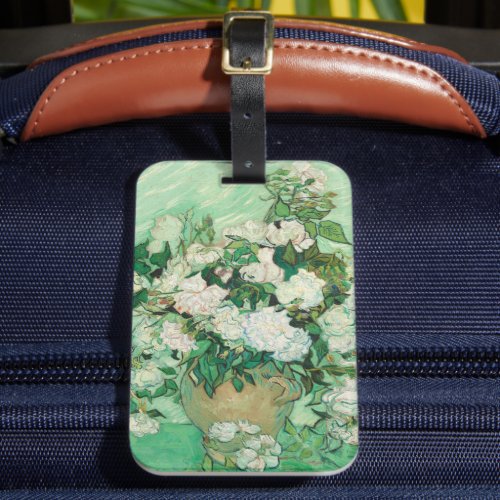 Roses  Vincent Van Gogh Luggage Tag