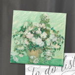 Roses | Vincent Van Gogh Magnet<br><div class="desc">Roses (1890) by Dutch post-impressionist artist Vincent Van Gogh. Original work is an oil on canvas painting depicting a still life of white roses against a light green background. 

Use the design tools to add custom text or personalize the image.</div>