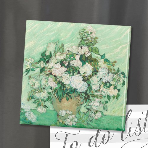 Roses  Vincent Van Gogh Magnet
