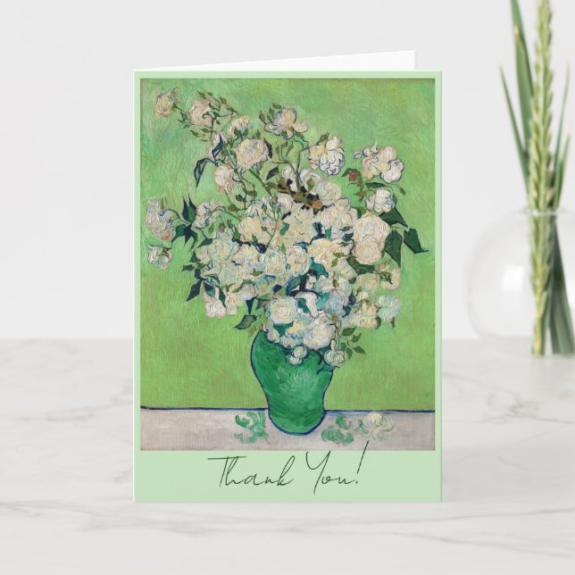 Roses, Vincent van Gogh  Thank You Card (Front)