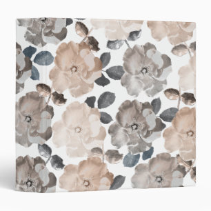 Roses Vintage Art Styling Home Office Designer 3 Ring Binder