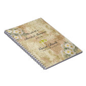 Roses-Vintage Bridal Shower Guest Book- Notebook (Right Side)