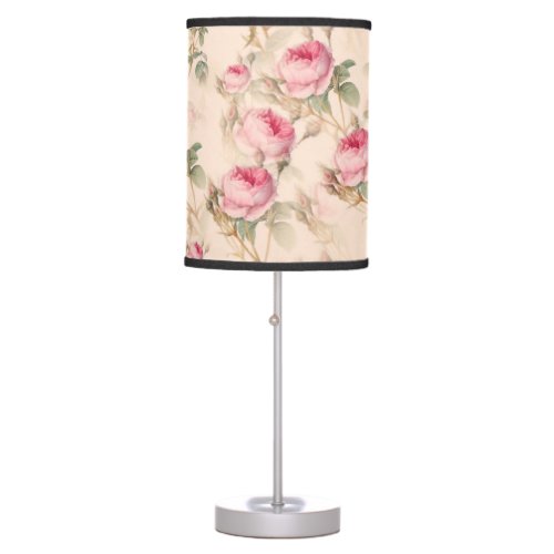 Rosesvintage flowers   table lamp