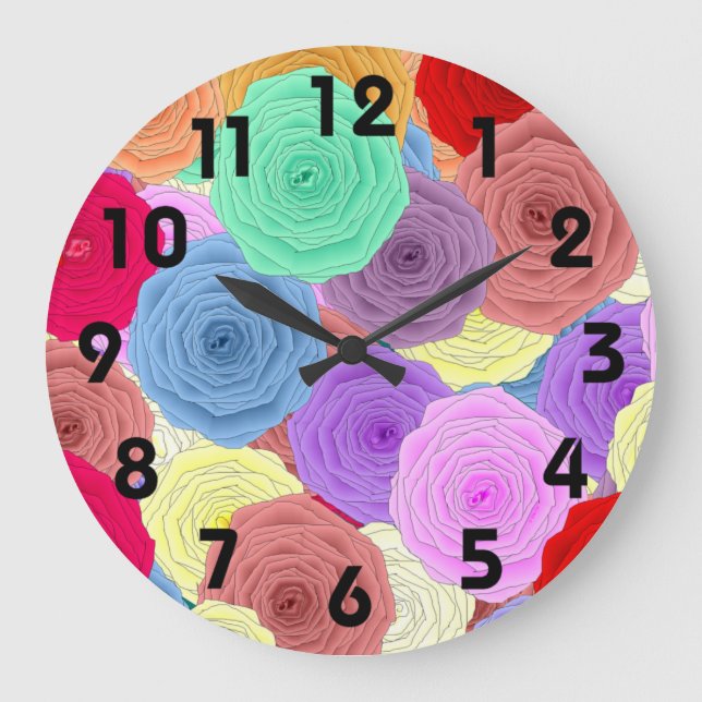Roses Wall clock (Front)