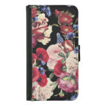 Roses Watercolor: Seamless Floral Pattern Samsung Galaxy S5 Wallet Case