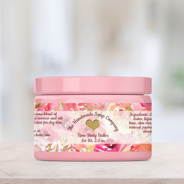 Roses waterproof soap and cosmetics  labels (Creator Uploaded)