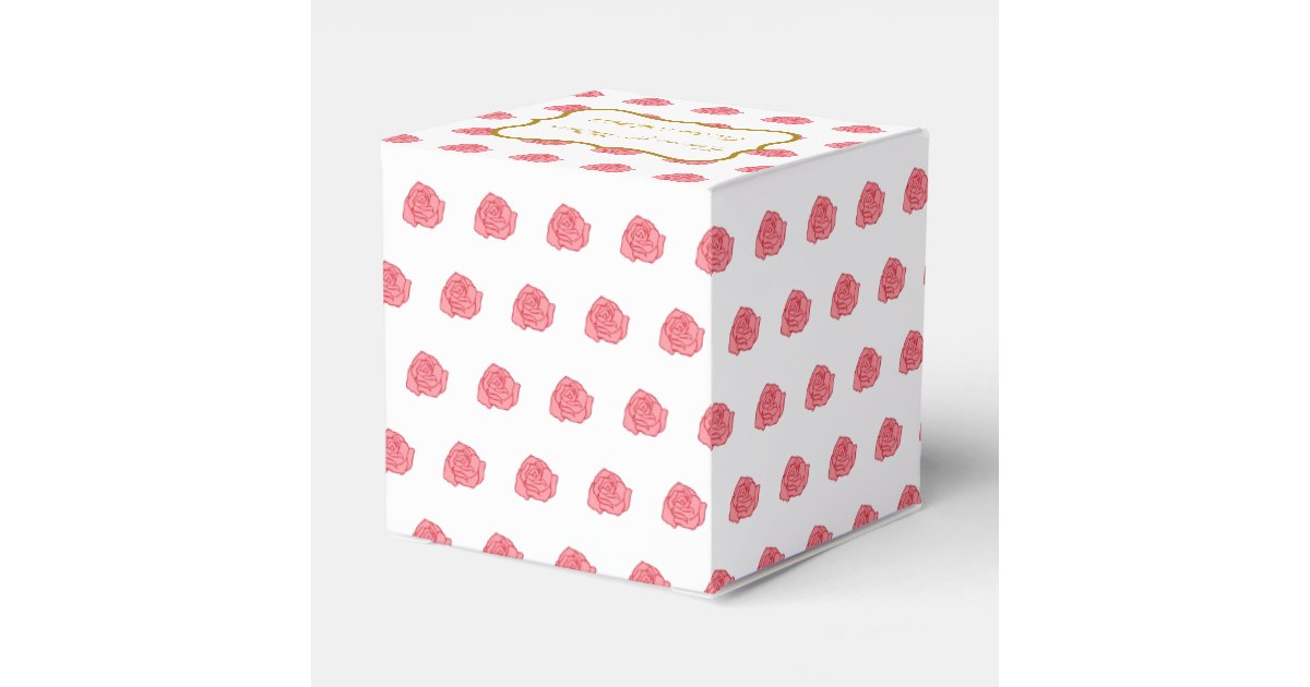 Roses Wedding Favor Box | Zazzle