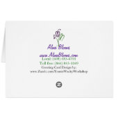 Roses with Logo Cards (Back Horizontal)