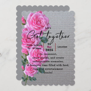 Roses with memories invitation