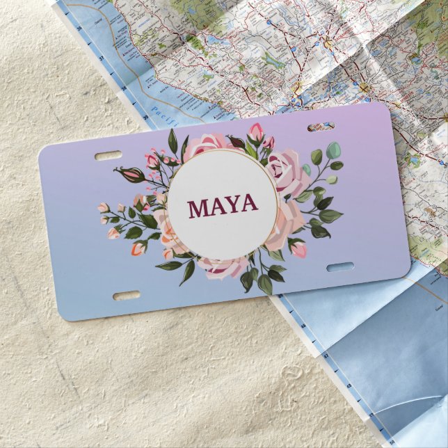 Roses Wrath License Plate (In Situ)