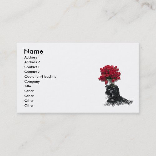 RosesBlackShawl072310 Name Address 1 Address Business Card