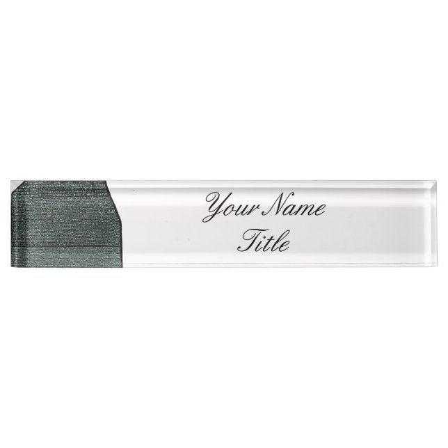 Rosetta Stone Ancient Egyptian hieroglyphs Desk Name Plate (Front)
