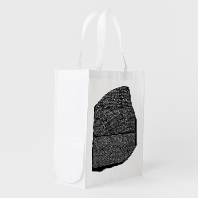 Rosetta Stone Grocery Bag (Front Side)