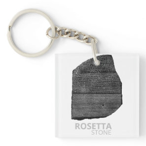 Rosetta Stone: Hieroglyph Ancient Egypt Language Keychain