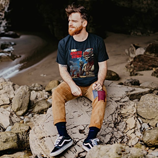 Rosetta Stoned Alien - Whimsical Tool T-Shirt (Creator Uploaded)