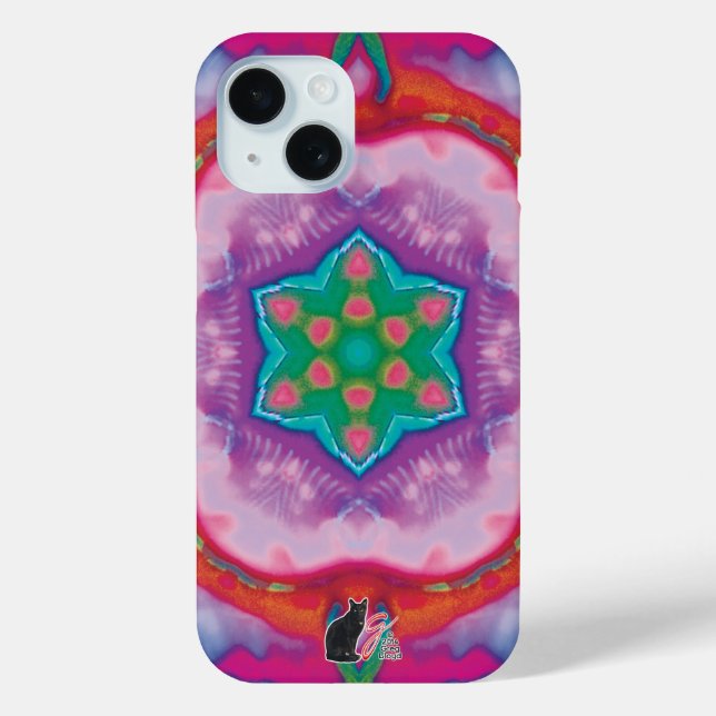 Rosette Kaleidoscope iPhone Case (Back)