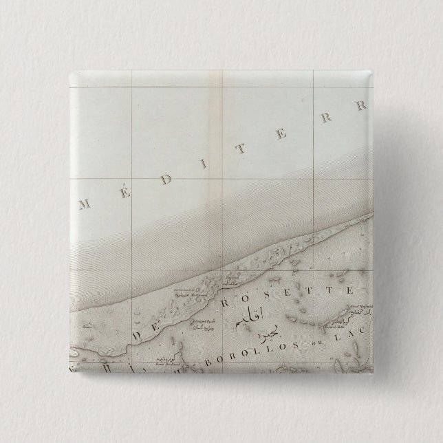 Rosette, Lac Burlos, Egypt Pinback Button (Front)