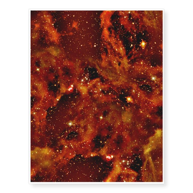 Rosette Nebula (also known as Caldwell 49) Temporary Tattoos (Front)