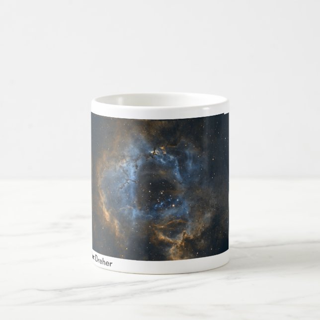 Rosette Nebula by Astrophotographer Eric Dreher Coffee Mug (Center)