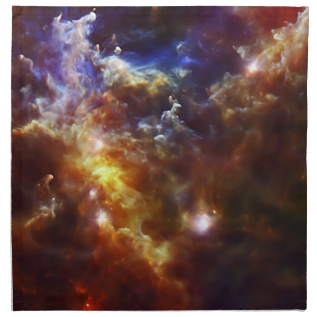 Rosette Nebula's Stellar Nursery Cloth Napkin (Front)