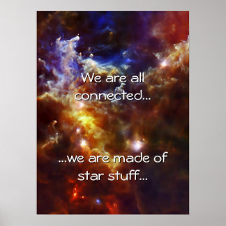 Rosette Nebula's Stellar Nursery Poster