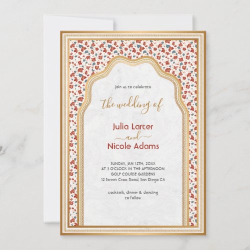 Rosette Royal Classic Luxury Stylist Wedding Invitation