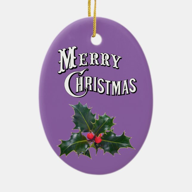 Rosette Succulent visitors Ceramic Ornament (Back)