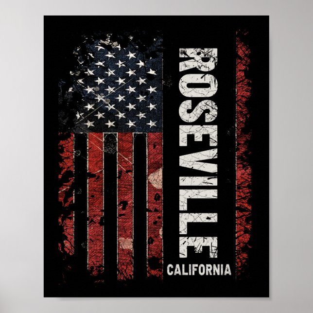 Roseville California Poster (Front)