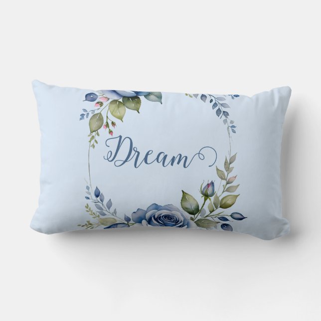 Rosewater Daydream Lumbar Pillow (Back)