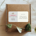 Rosewater Small Business Shipping Label at Zazzle