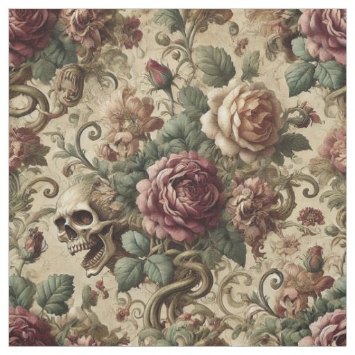 Rosewood Crematory – Gothic Statement Tile Fabric