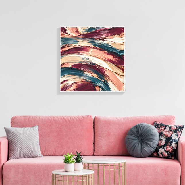 Rosewood Current Canvas Print (Insitu(LivingRoom))