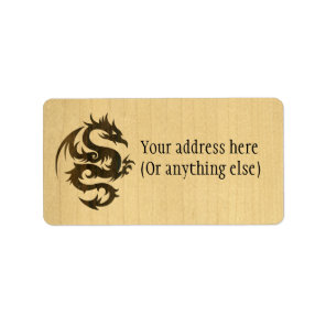 Rosewood Dragon Label