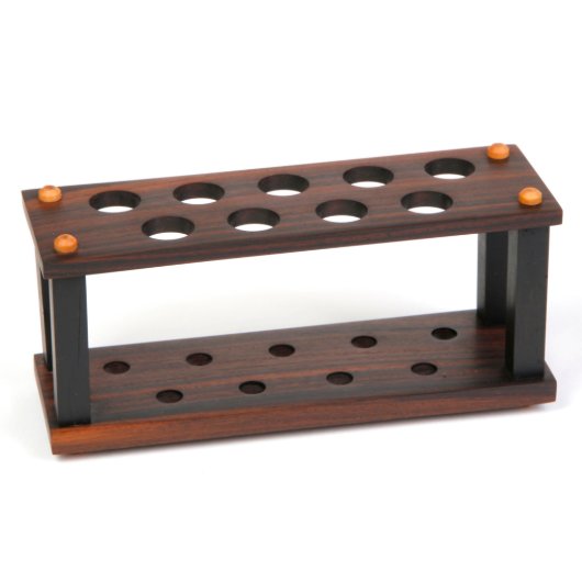 Rosewood Exotic Hardwood Executive 9 Pen Display  (Front)