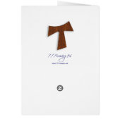 Rosewood Tau Cross Card (Back)