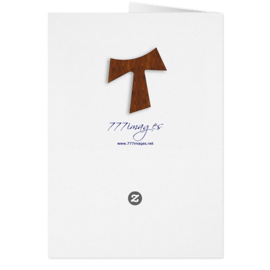 Rosewood Tau Cross Card (Back)